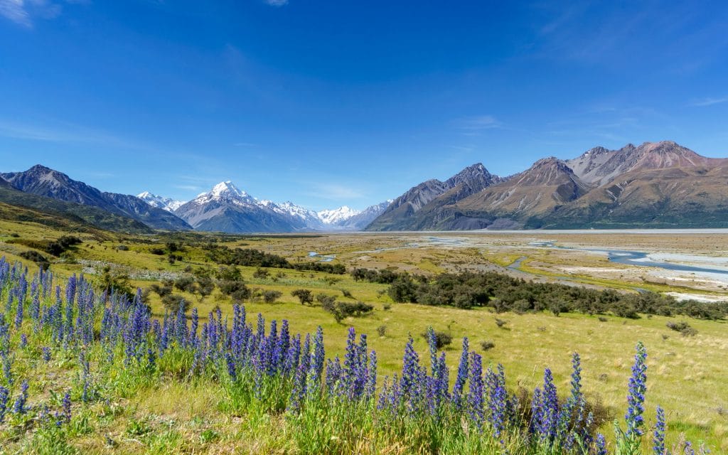 Mount cook nieuw zeeland