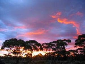 zonsondergang australie