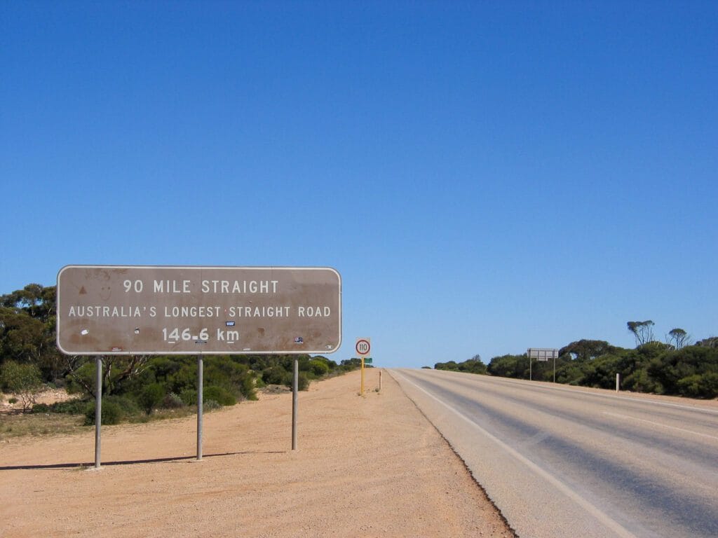 Nullarbor langste rechte weg