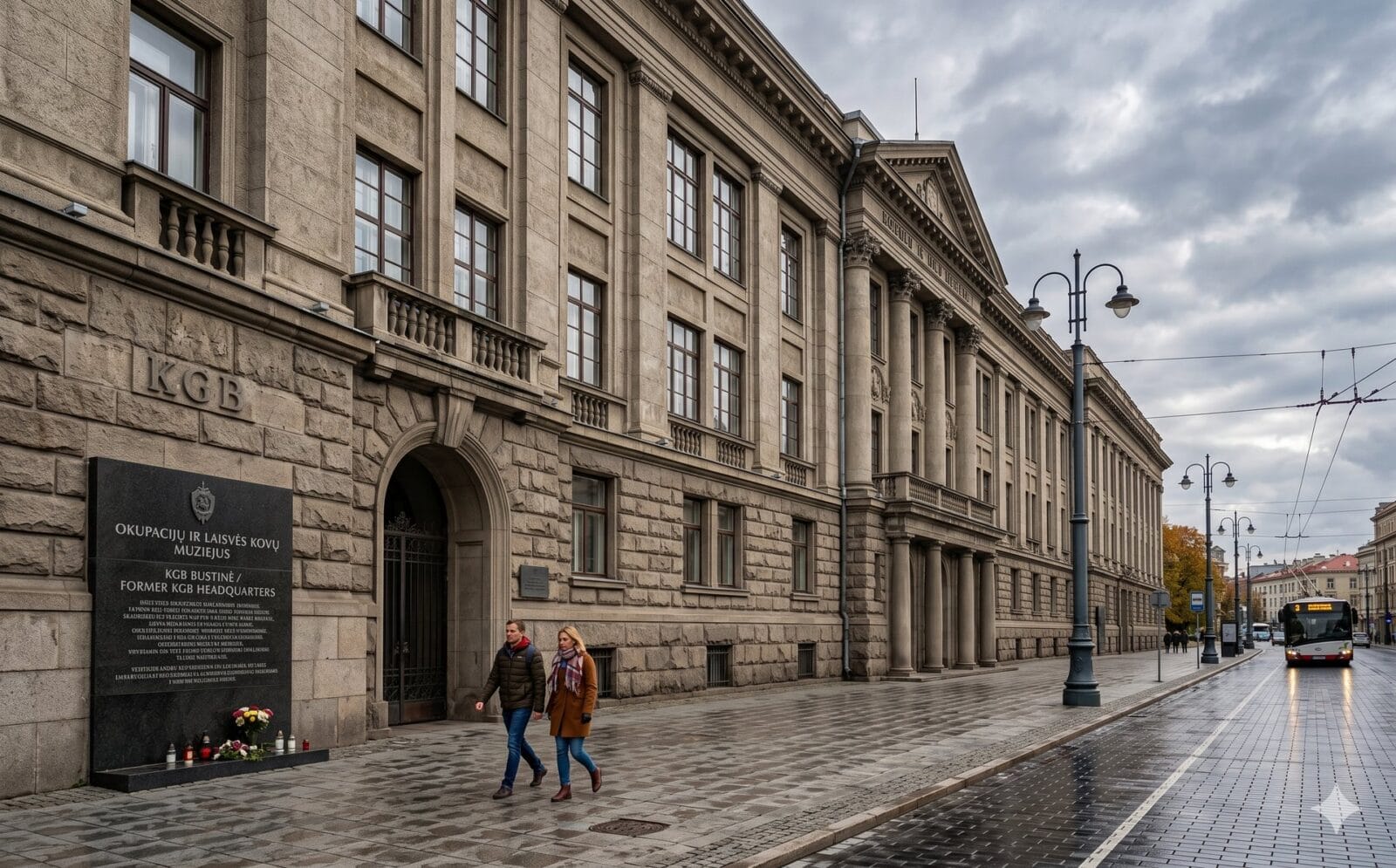 Het voormalige KGB-hoofdkwartier in Vilnius, nu museum