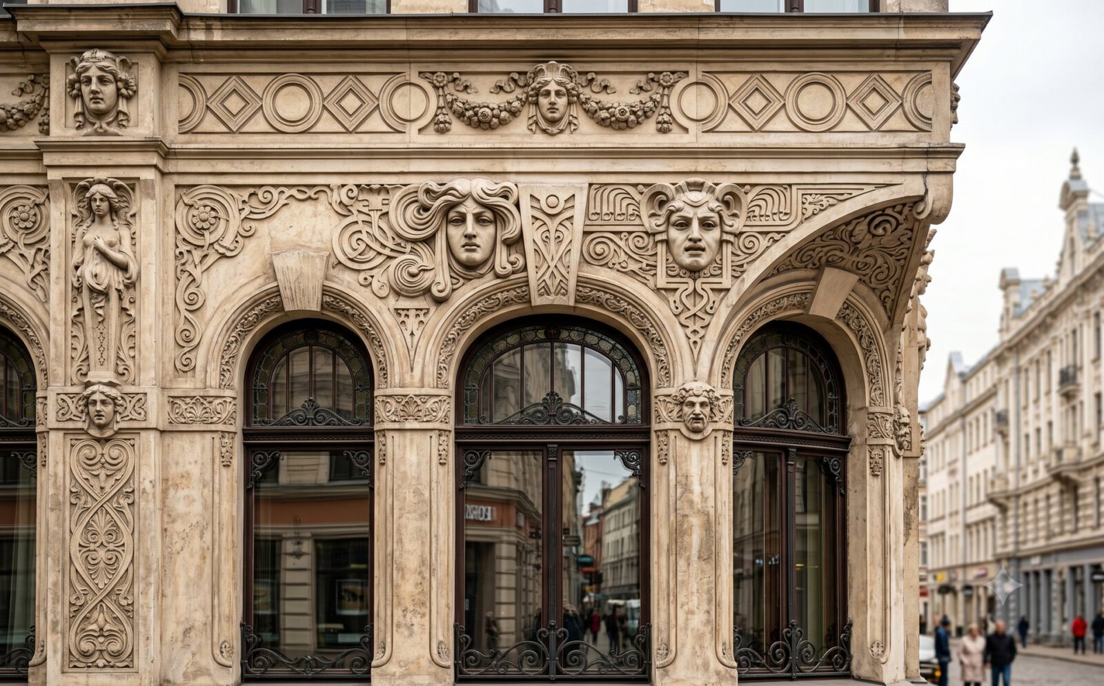 riga letland art nouveau