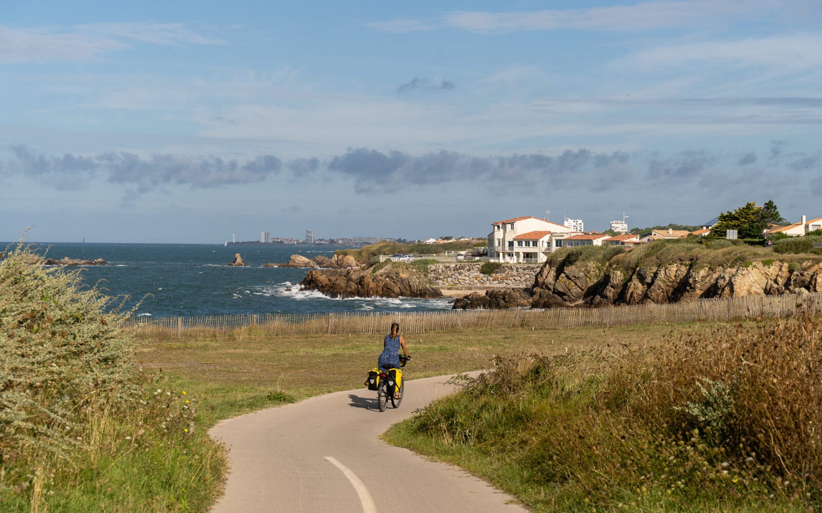 Fietsster langs de kust bij Les Sables-d'Olonne
