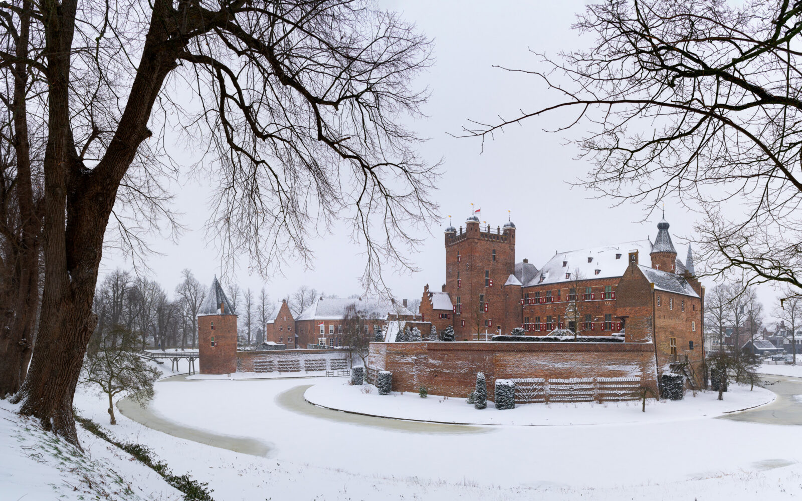 Kasteel Huis Bergh in 's-Heerenberg in de winter